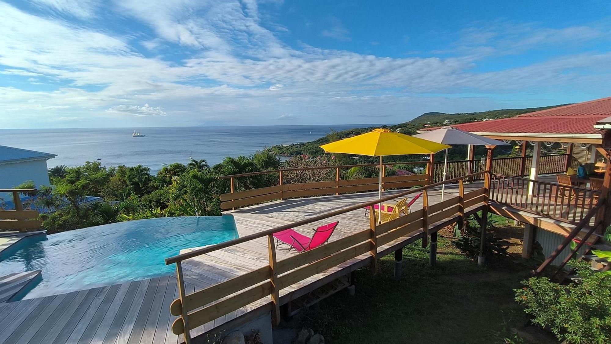 Yekrik-yekrak - Vue Exceptionnelle Sur La Des Caraibes Villa